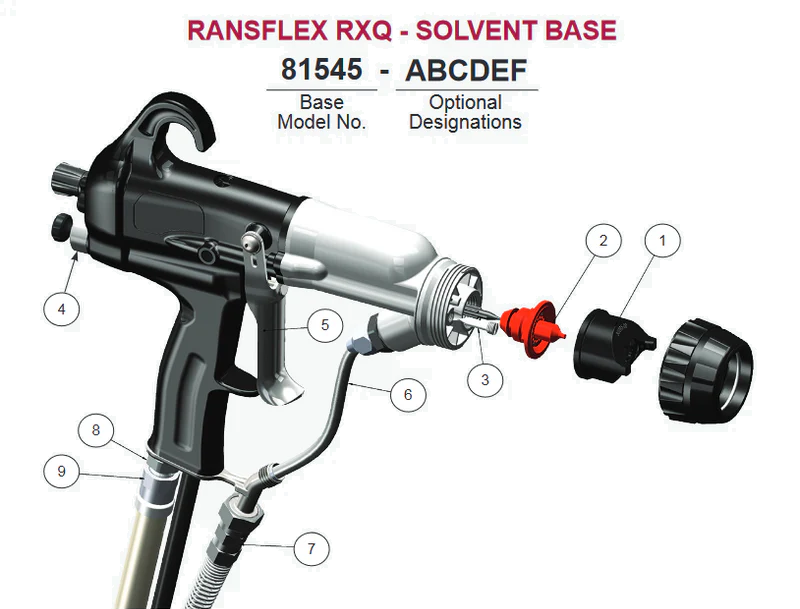 Воздушный шланг (QD) 10 м — артикул 80558-11 — для краскопультов RansFlex 81545 RXQ