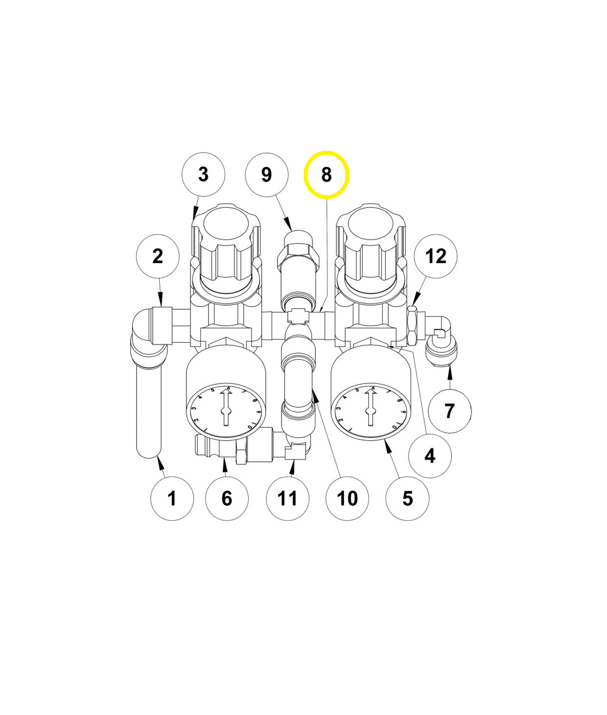 Крестовина Ø8 (рис.8)