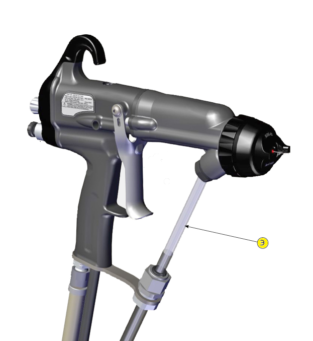 Шланг материала 15 м 1/4 ID. для краскопультов Ransburg APPLICATOR 81520 RFXw