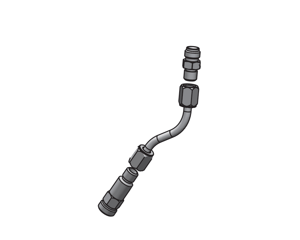 Трубка в сборе (№11) для краскопультов Binks AA4400M AIR-Assist