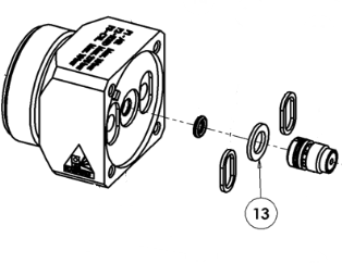 Прокладка (комплект из 10 шт) (№13) для краскопультов Binks AG363 Air Assisted