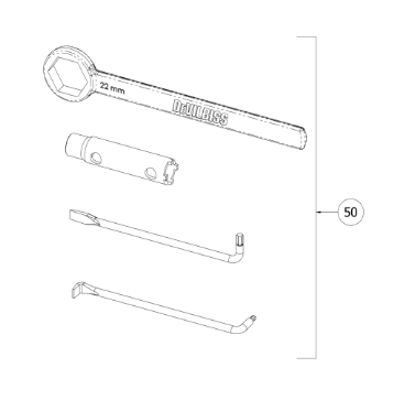Набор инструментов (№50) для краскопультов Binks DVXA