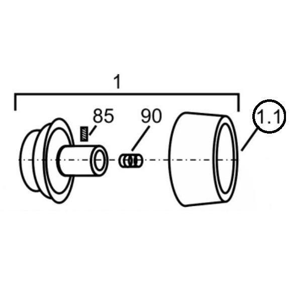 Кольцо чаши 4” (№1,1) для краскопультов Ransburg Мобильная установка NO-2-501A