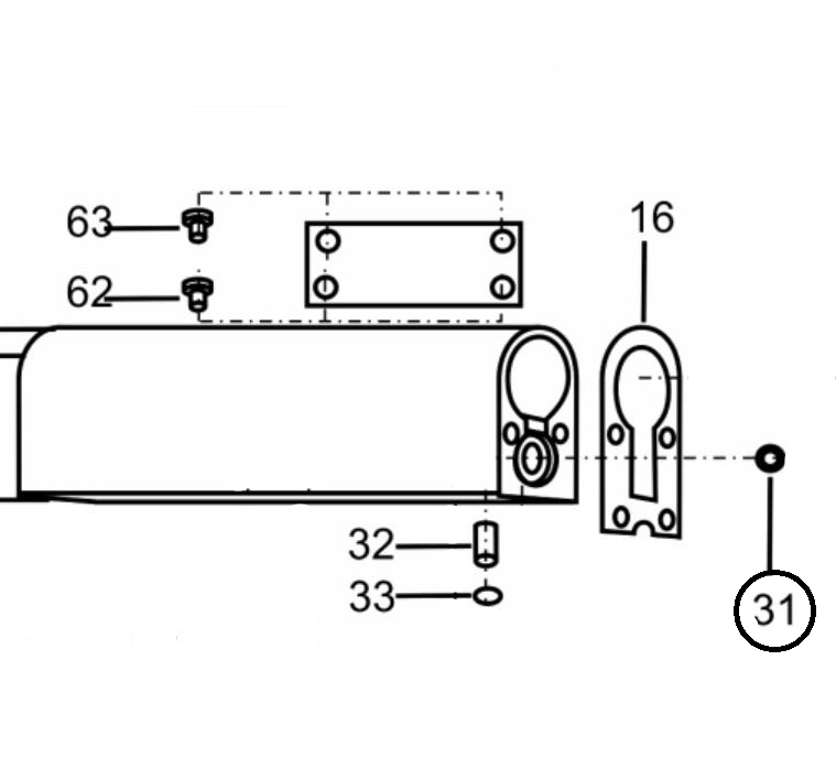 Прокладка (№31) для краскопультов Ransburg Мобильная установка NO-2-501A