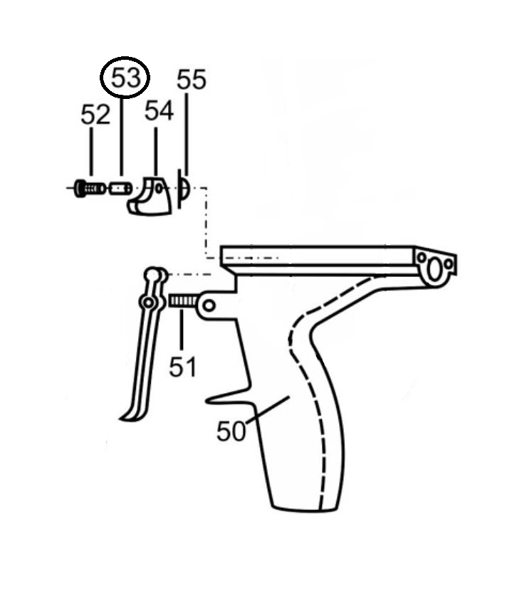 Распорная втулка (№53) для краскопультов Ransburg Мобильная установка NO-2-601A