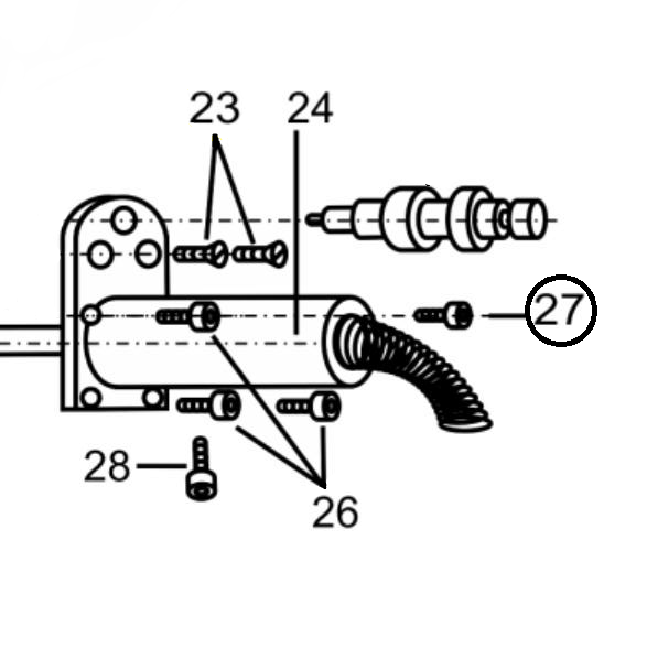 Винт (№27) для краскопультов Ransburg Мобильная установка NO-2-601A