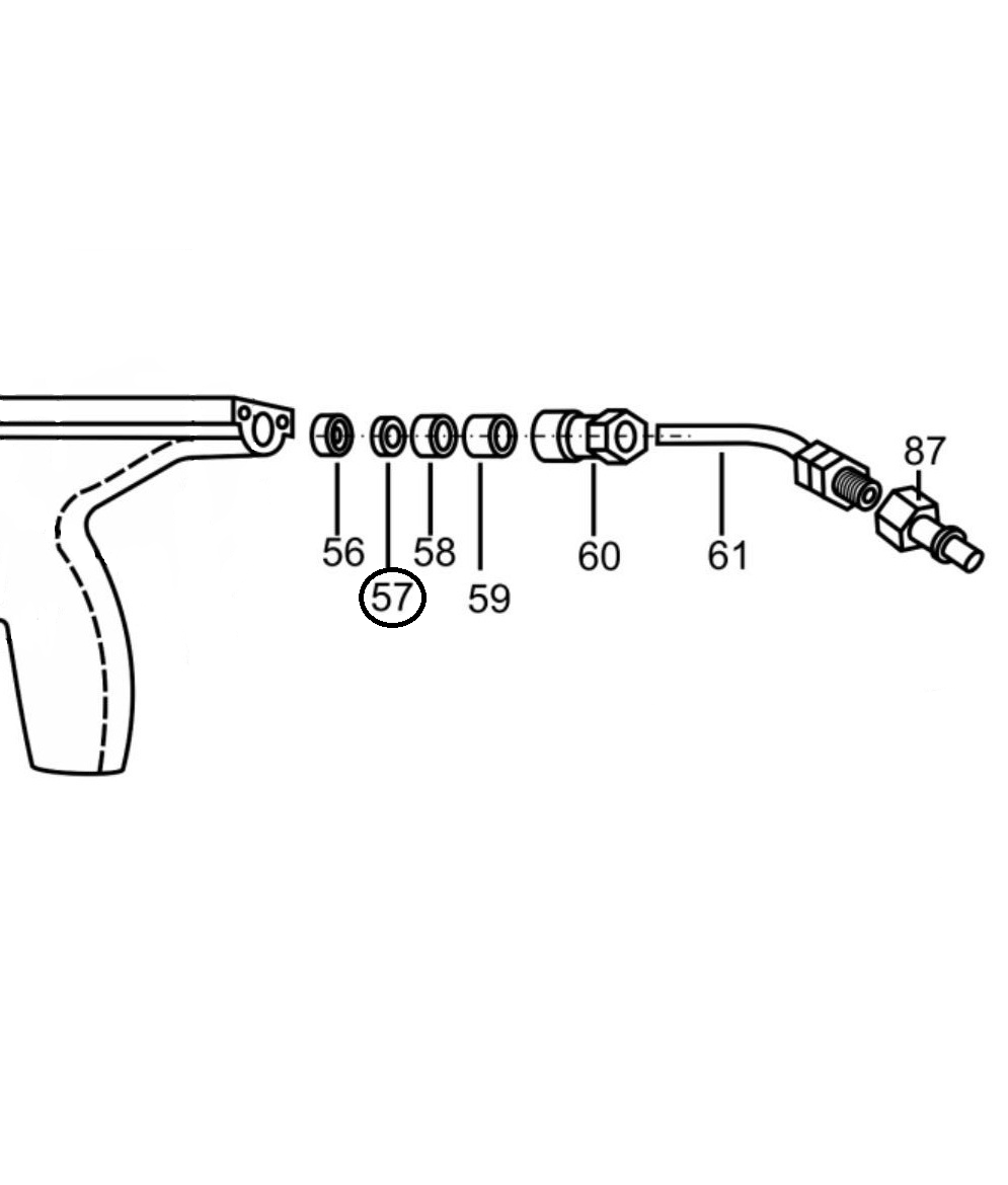 Втулка (№57) для краскопультов Ransburg Мобильная установка NO-2-601A