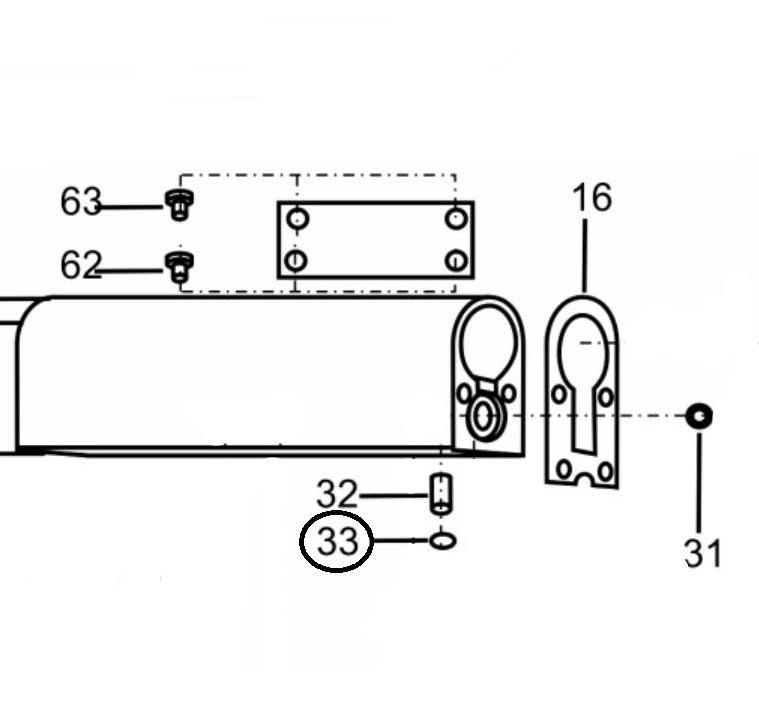 Кольцо (№33) для краскопультов Ransburg Мобильная установка NO-2-701A