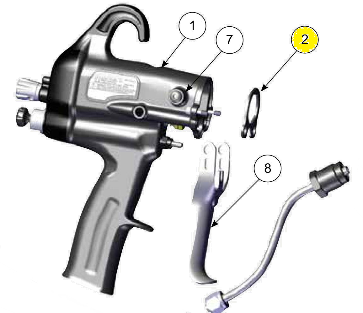 Прокладка, цилиндр.1 для краскопультов Ransburg Ransflex 81545 RXQ