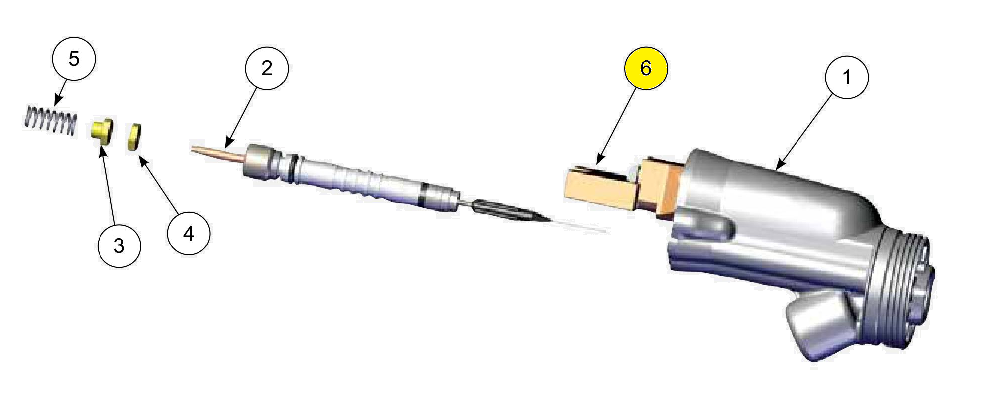 Каскадная сборка (модели rx) для краскопультов Ransburg Ransflex 81565 RFXQ