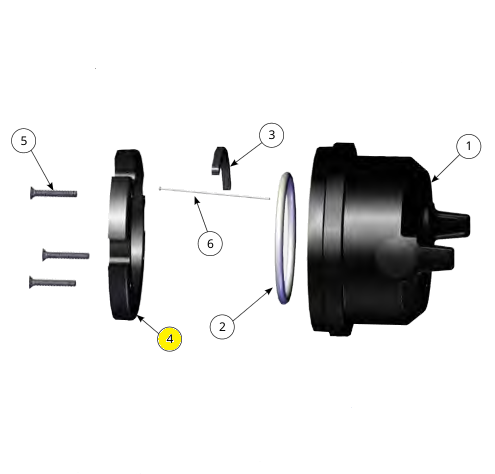 Кольцо, фиксатор положения aa ransflex (№2d) для краскопультов Ransburg RansFlex RX 80885
