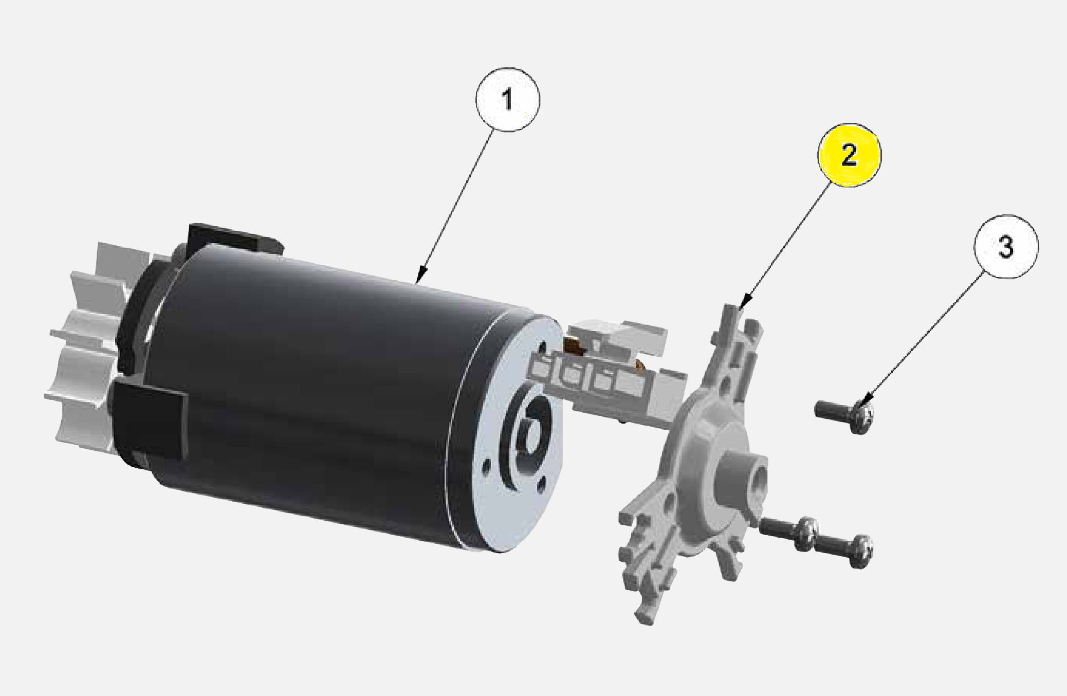 Опора крышки под мотор (№22a) для краскопультов Ransburg RansFlex RX 80885