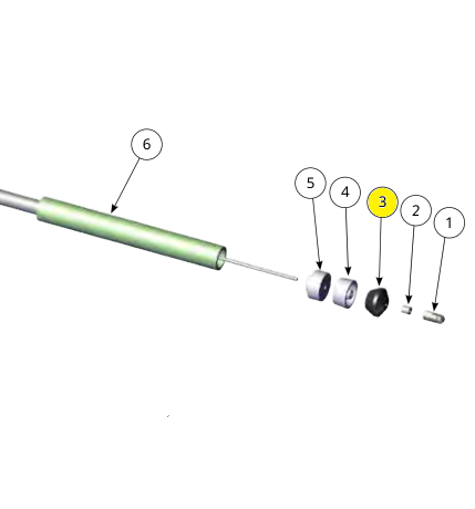 Распределитель механически обработанный, уплотнение (№5c) для краскопультов Ransburg RansFlex RX 80885