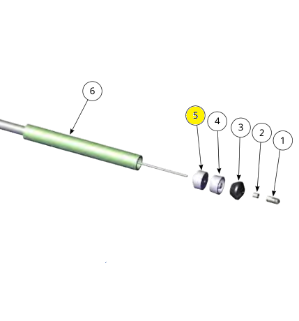 Толкатель, уплотнение (№5e) для краскопультов Ransburg RansFlex RX 80885