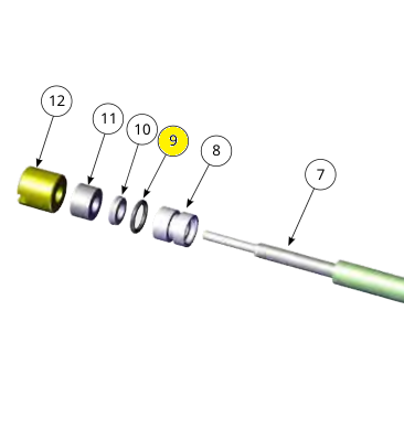Уплотительное кольцо, витон, метрические ед-цы, таблица (комплект из 3 шт) (№5j) для краскопультов Ransburg RansFlex RX 80885