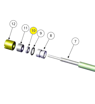 Уплотнение манжетное, подпружиненное (№5k) для краскопультов Ransburg RansFlex RX 80885