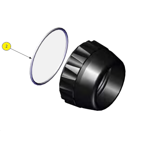 Уплотнительное кольцо, тефлоновое, герметизированное (комплект из 3 шт) (№1a) для краскопультов Ransburg RansFlex RX 80885