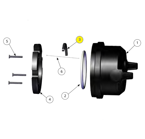 Вставка, проводящая (комплект из 3 шт) (№2c) для краскопультов Ransburg RansFlex RX 80885