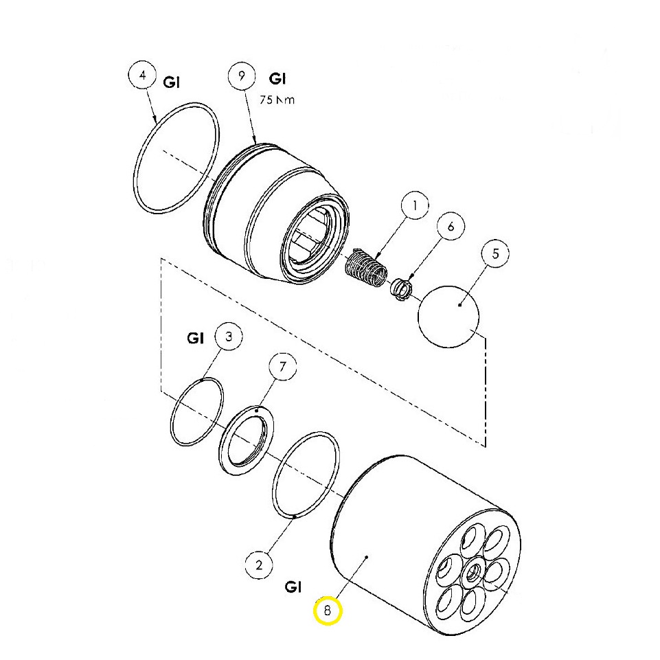 Ø100 жидкостный поршень (рис.8)