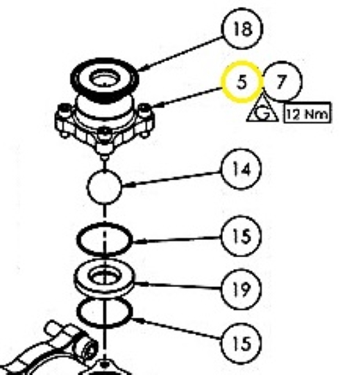 Винт с головкой под ключ m6x20 (рис.5)