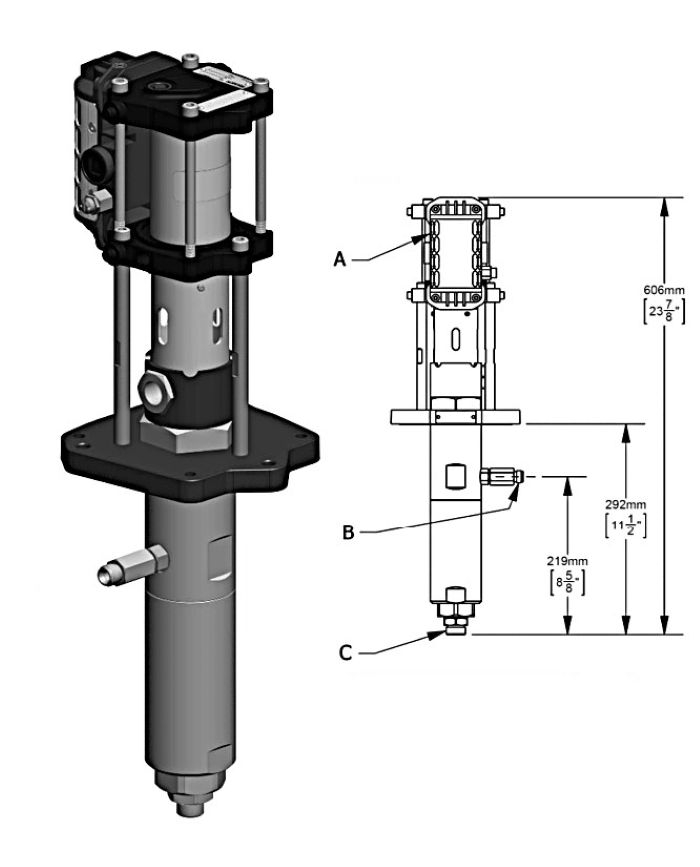 Насосный узел без упаковки (PTFE/UHMW) (рис.1)