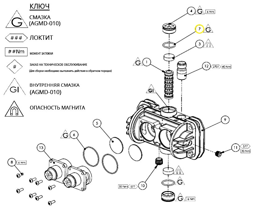 Уплотнительное кольцо ø20x2.0 (рис.7)
